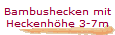Bambushecken mit
Heckenhhe 3-7m